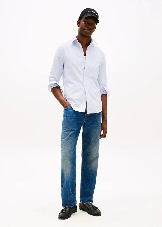 Chemise rayée Tommy Hilfiger bleue