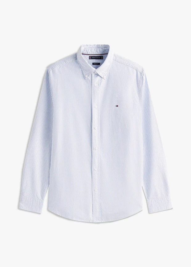 Chemise rayée Tommy Hilfiger bleue