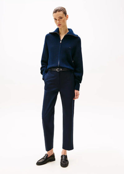 Pantalon chino femme Tommy Hilfiger marine