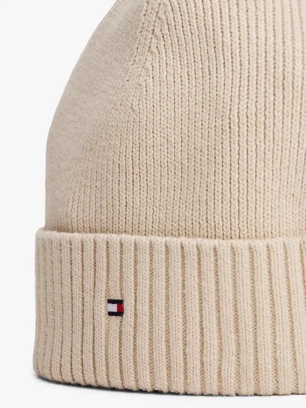 Bonnet Tommy Hilfiger beige en cachemire
