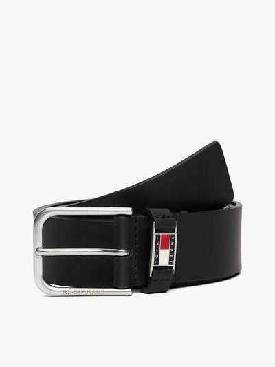 Ceinture Tommy Hilfiger noire en cuir