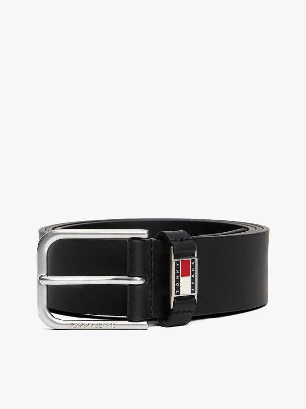 Ceinture Tommy Hilfiger noire en cuir
