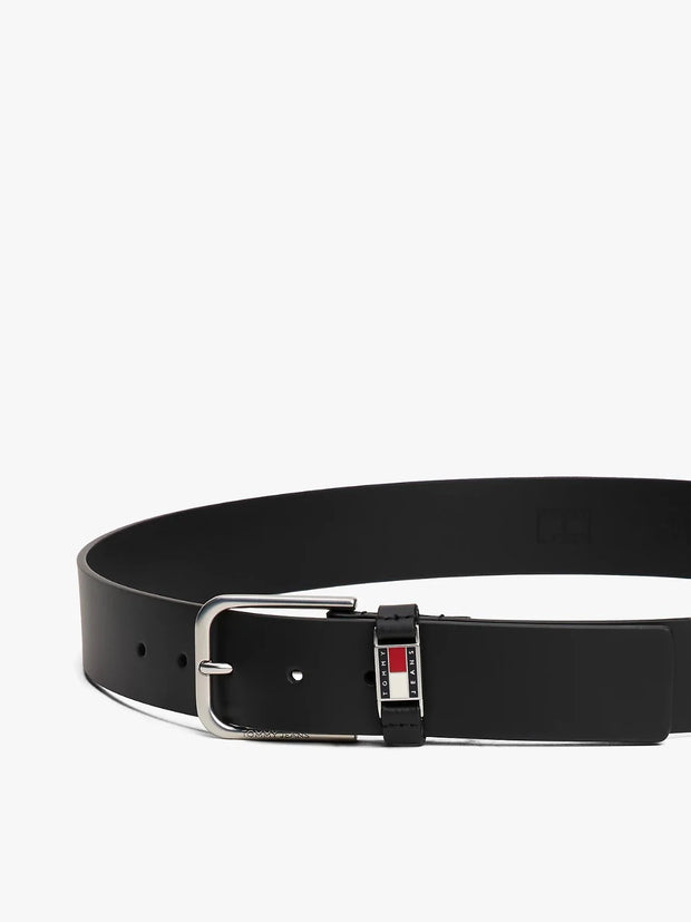 Ceinture Tommy Hilfiger noire en cuir