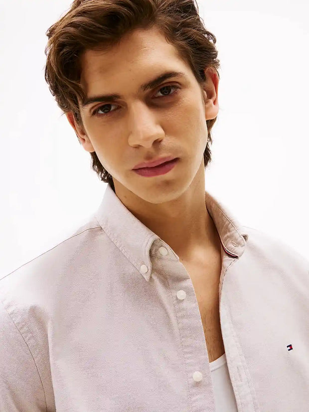 Chemise Tommy Hilfiger beige en coton