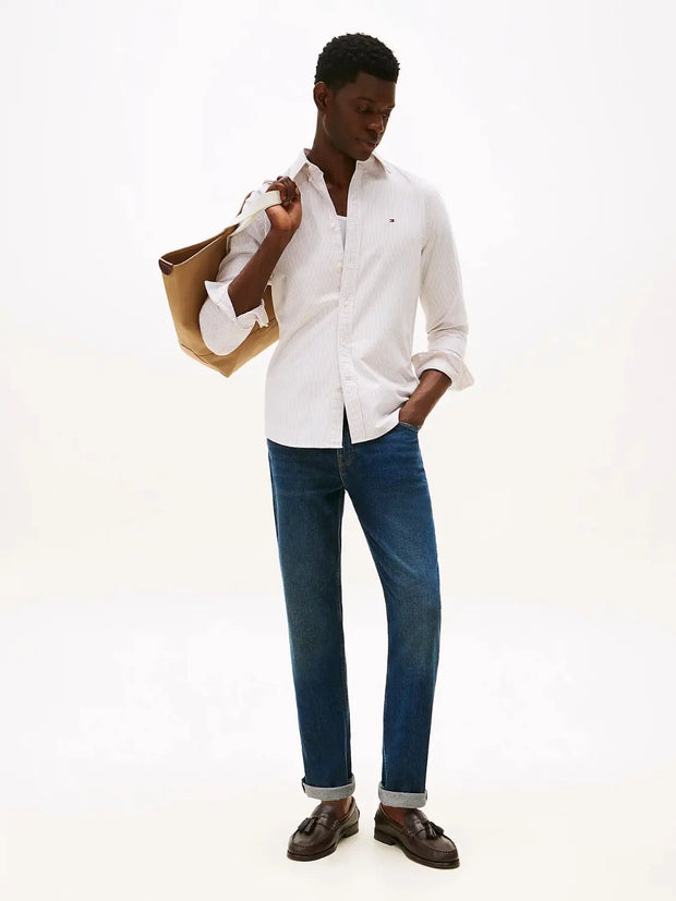 Chemise Tommy Hilfiger beige en coton