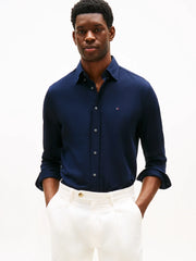 Chemise Tommy Hilfiger marine en coton