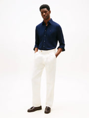 Chemise Tommy Hilfiger marine en coton