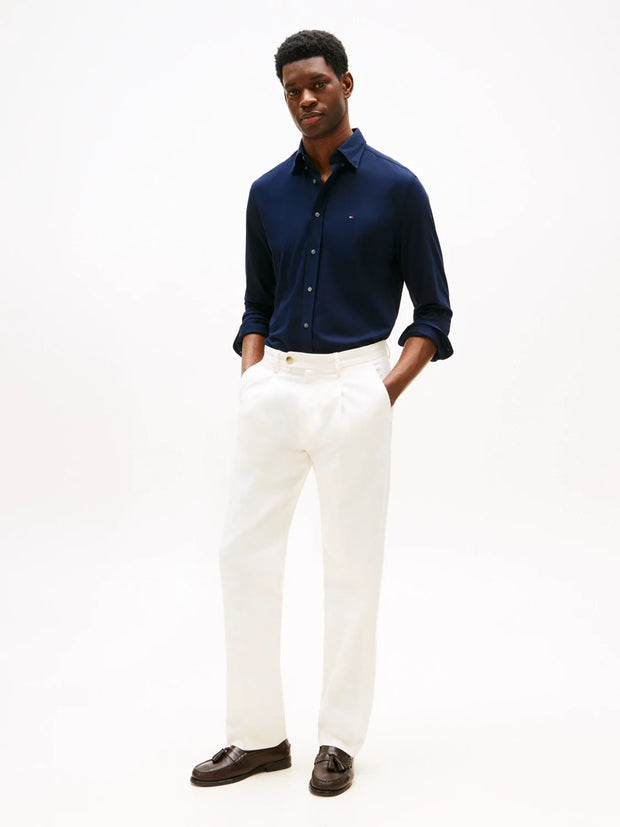 Chemise Tommy Hilfiger marine en coton