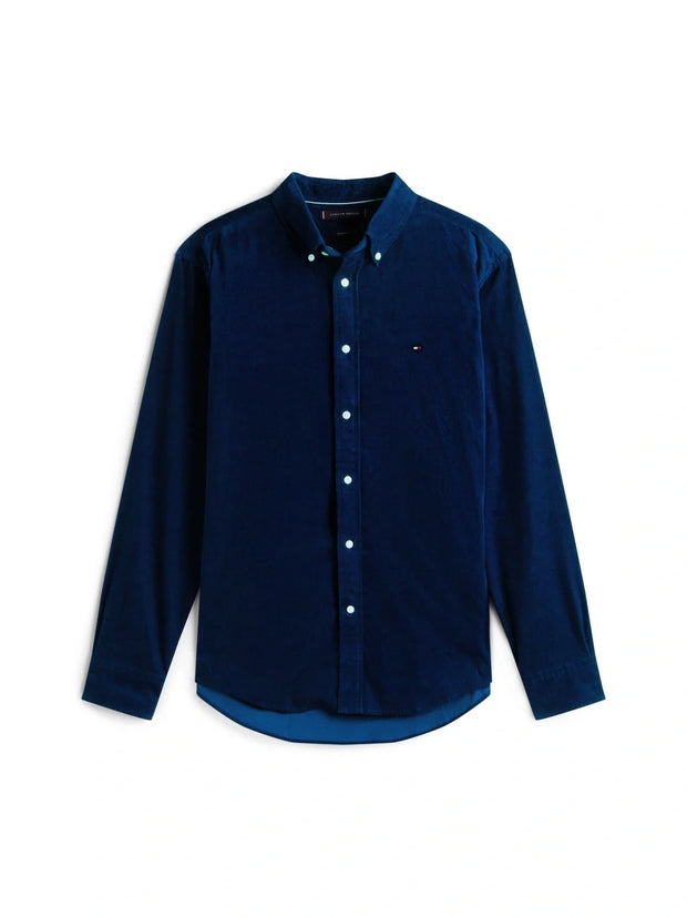Chemise Tommy Hilfiger marine en velours
