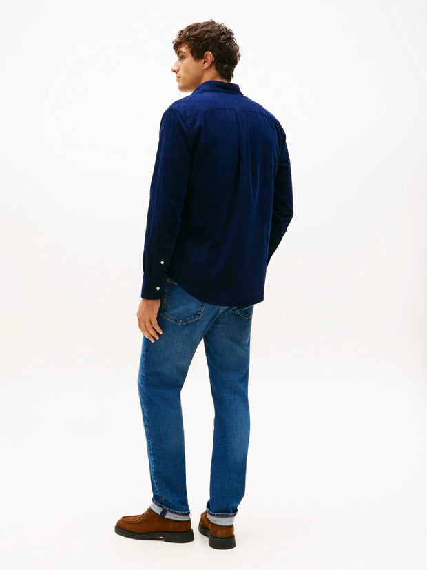 Chemise Tommy Hilfiger marine en velours