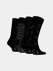 Coffret 4 paires de chaussettes Tommy Hilfiger noires
