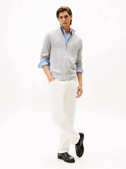 Gilet Tommy Hilfiger gris en cachemire