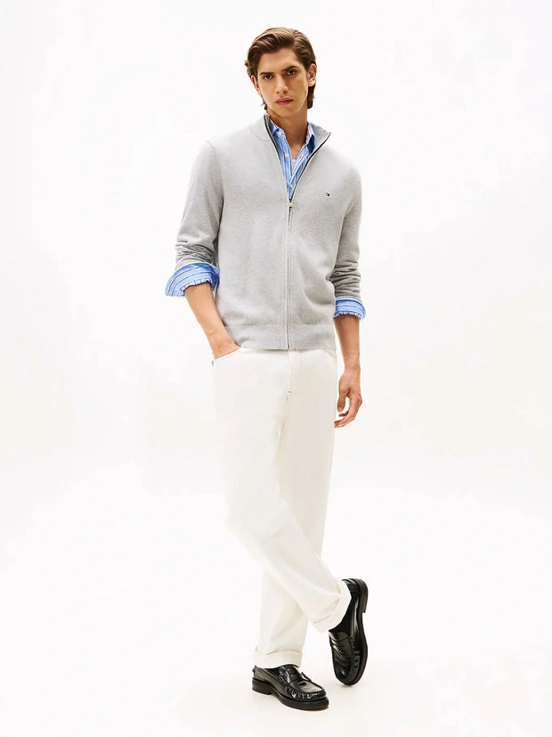 Gilet Tommy Hilfiger gris en cachemire