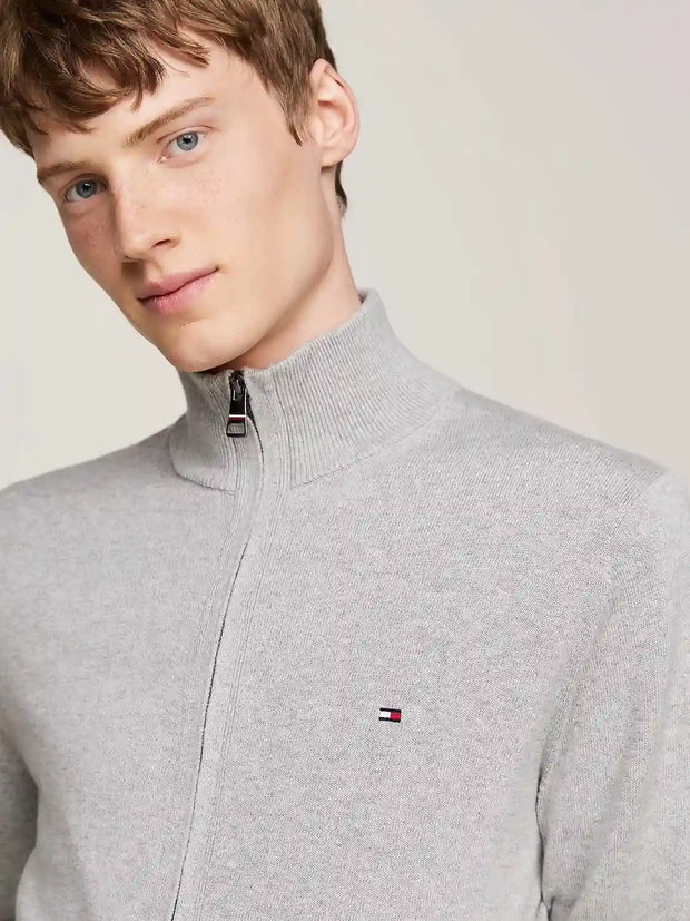 Gilet Tommy Hilfiger gris en cachemire