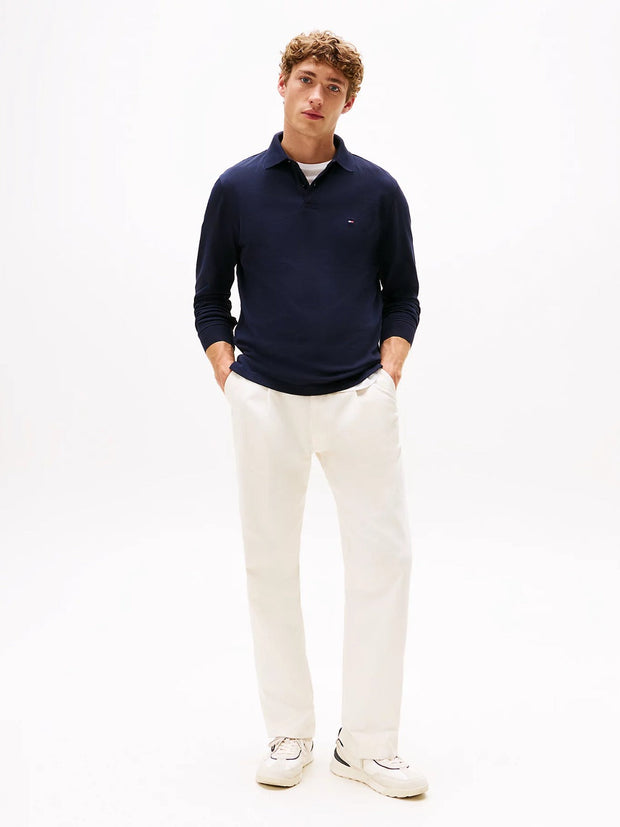 Polo manches longues Tommy Hilfiger marine