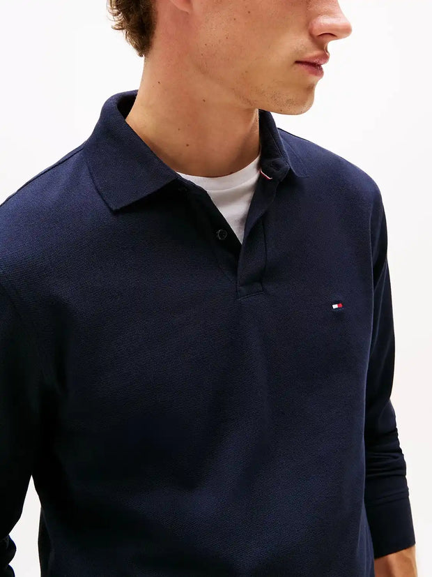 Polo manches longues Tommy Hilfiger marine