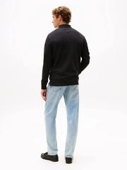 Polo manches longues Tommy Hilfiger noir