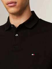Polo manches longues Tommy Hilfiger noir