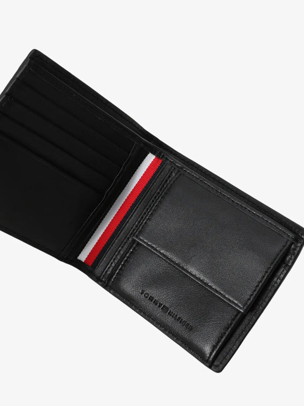 Portefeuille Tommy Hilfiger noir en cuir