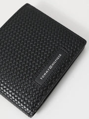 Portefeuille Tommy Hilfiger noir en cuir