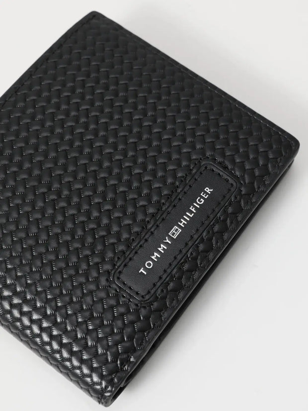 Portefeuille Tommy Hilfiger noir en cuir