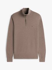 Pull camionneur Tommy Hilfiger beige en cachemire