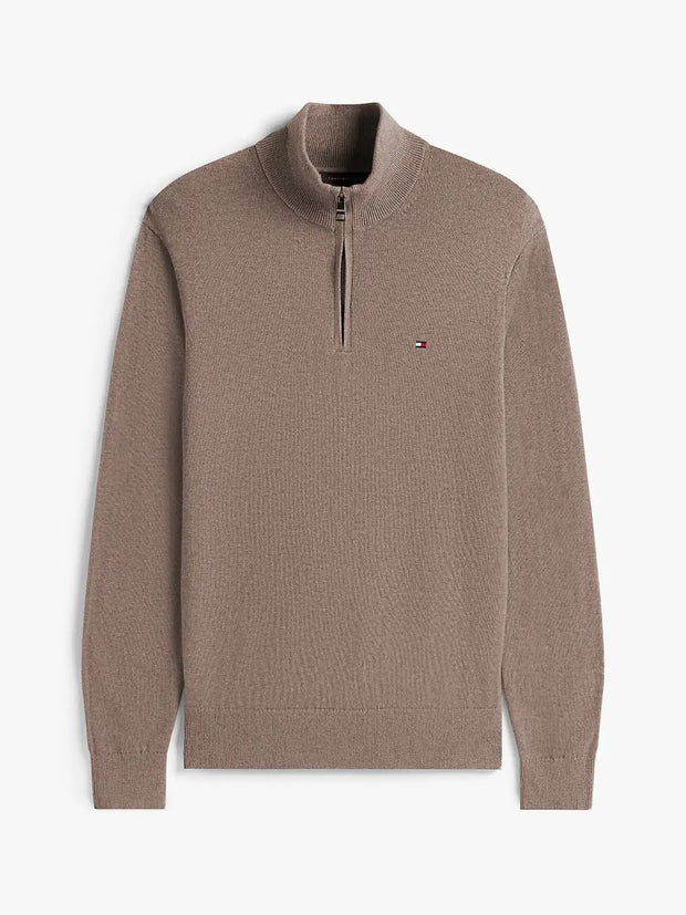 Pull camionneur Tommy Hilfiger beige en cachemire