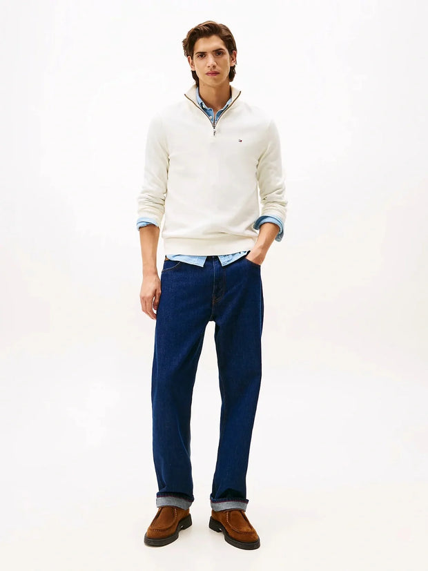 Pull camionneur Tommy Hilfiger beige en cachemire