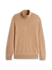Pull camionneur Tommy Hilfiger marron en laine