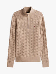 Pull camionneur Tommy Hilfiger beige