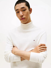 Pull col roulé Tommy Hilfiger beige en cachemire