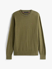 Pull Tommy Hilfiger kaki en cachemire