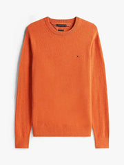 Pull Tommy Hilfiger orange en cachemire