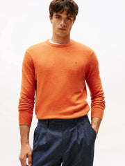 Pull Tommy Hilfiger orange en cachemire