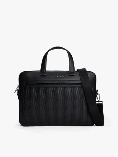 Sacoche d'ordinateur Tommy Hilfiger noire