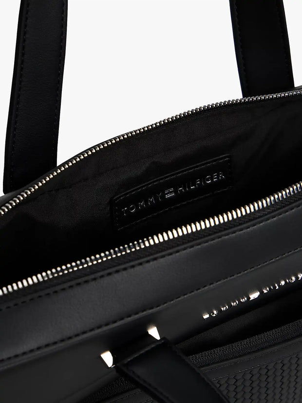 Sacoche d'ordinateur Tommy Hilfiger noire