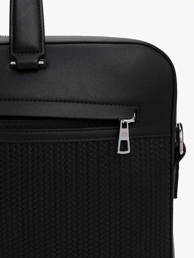 Sacoche d'ordinateur Tommy Hilfiger noire