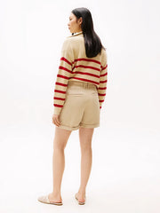 Short chino femme Tommy Hilfiger beige