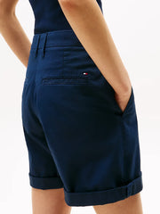 Short chino femme Tommy Hilfiger marine