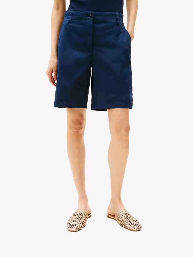 Short chino femme Tommy Hilfiger marine