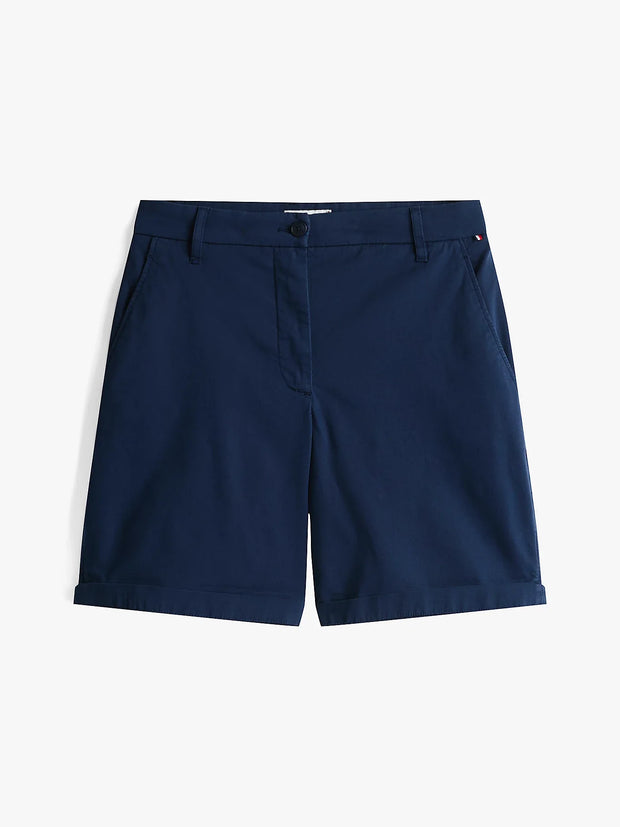 Short chino femme Tommy Hilfiger marine