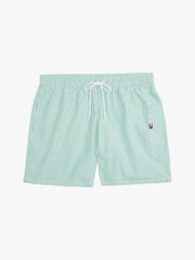 Short de bain rayé Tommy Hilfiger vert clair