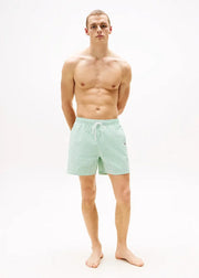 Short de bain rayé Tommy Hilfiger vert clair