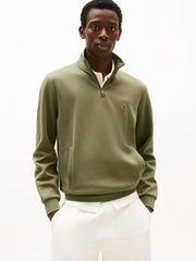 Sweat camionneur Tommy Hilfiger kaki