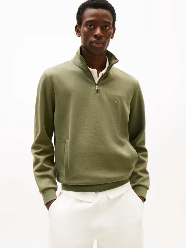 Sweat camionneur Tommy Hilfiger kaki