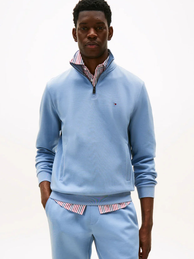 Sweat camionneur Tommy Hilfiger bleu