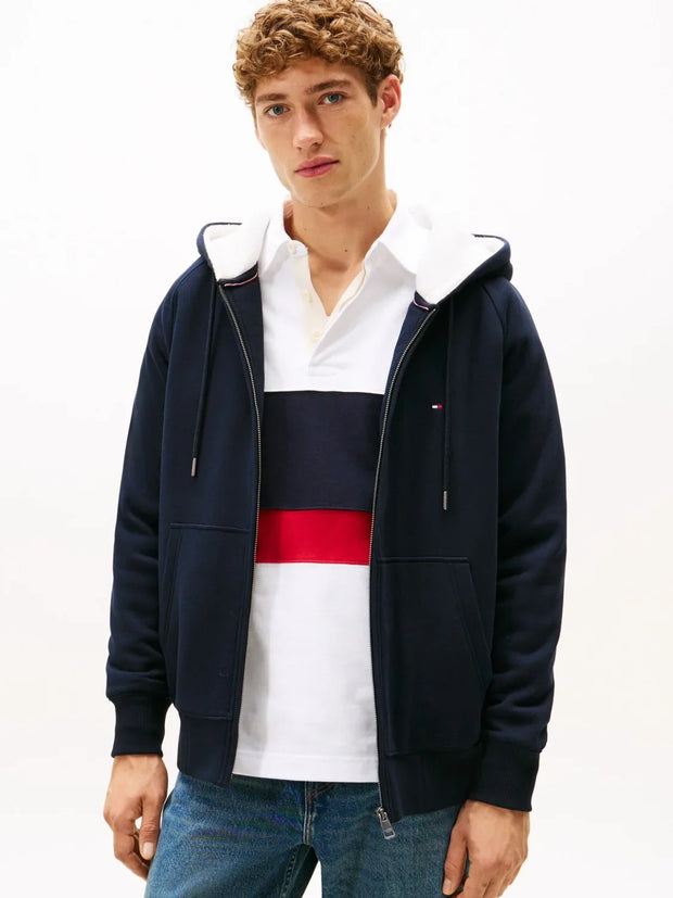 Sweat zippé Tommy Hilfiger marine