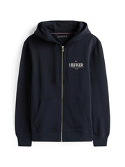 Sweat zippé à capuche Tommy Hilfiger marine