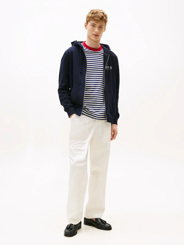 Sweat zippé à capuche Tommy Hilfiger marine