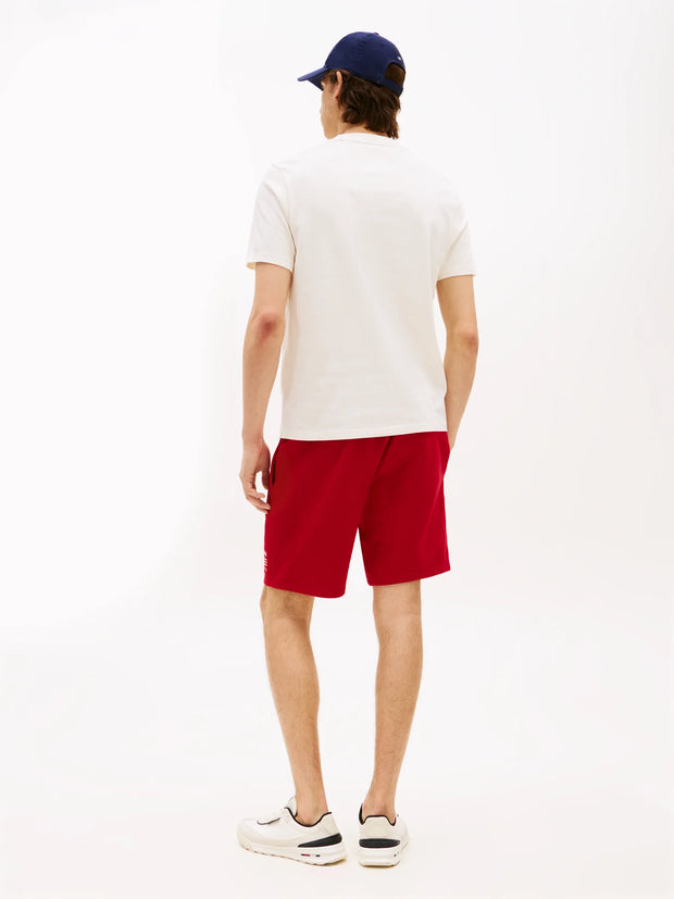 T-Shirt Tommy Hilfiger beige en coton